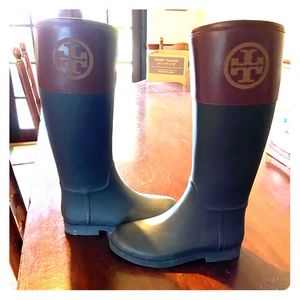 Tory Burch rubber rain boots